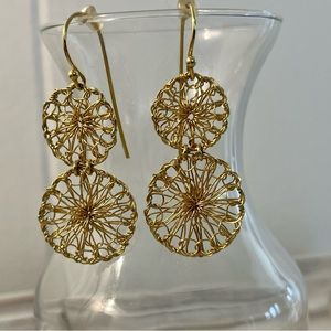Lacemaker 18k gold plated earnings from Sundance